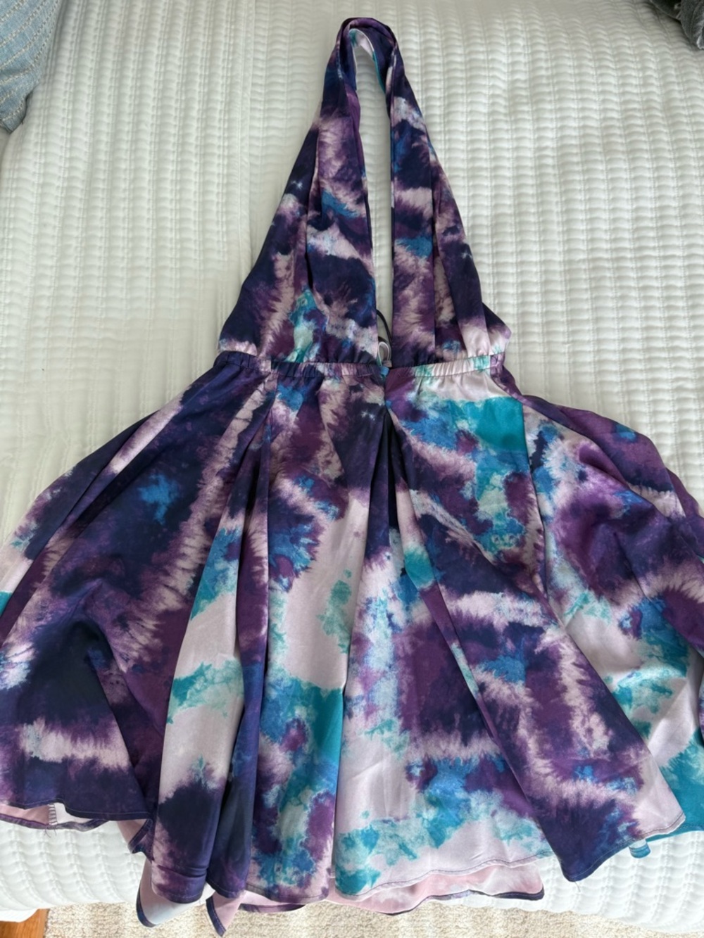 Sunday Up Tie-Dye Halter Dress